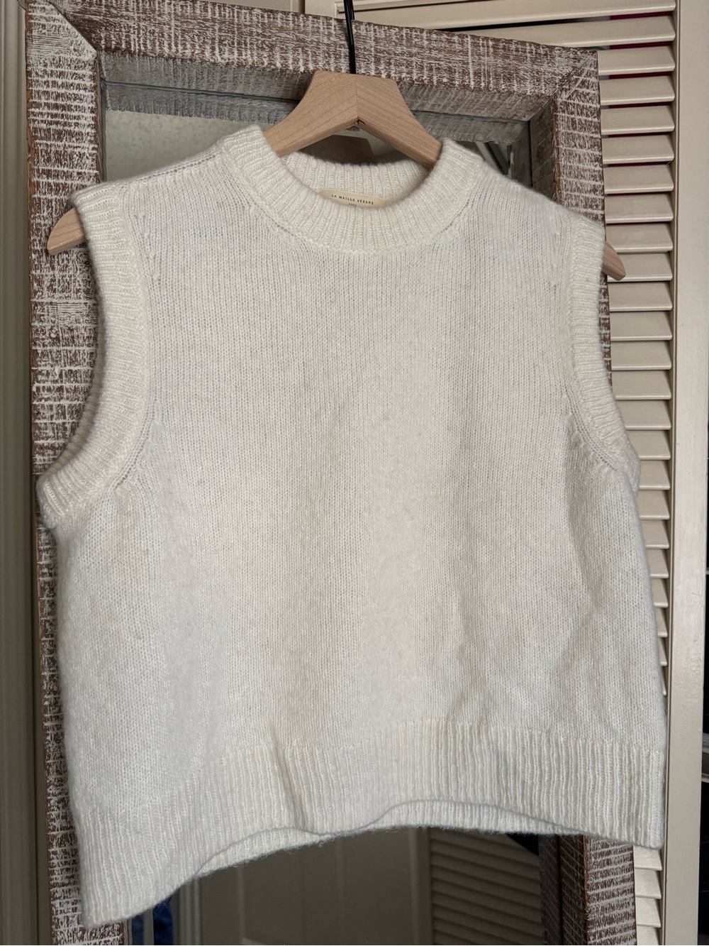 Sezane Samuel Jumper in Ecru Size XS Sweater Vest